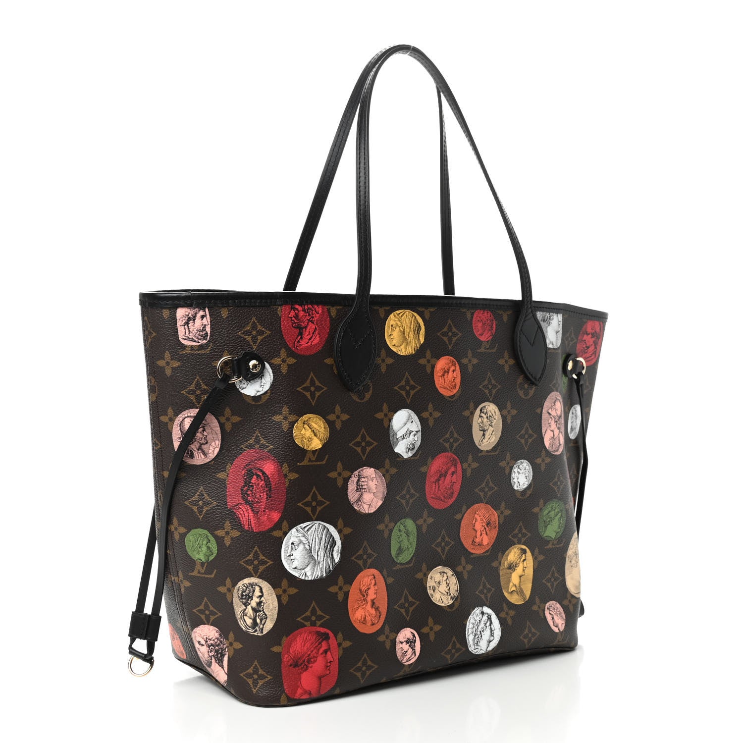 Louis Vuitton X FORNASETTI Monogram Cameo Neverfull MM 3 of 8