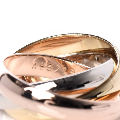 Cartier 18K Pink Yellow White Gold Classic Les Must De Trinity Ring 49 4.75 4 of 5