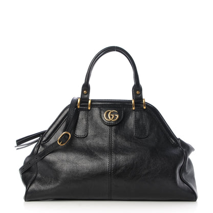 Gucci Calfskin Medium Re(Belle) Top Handle Bag Black 1 of 9