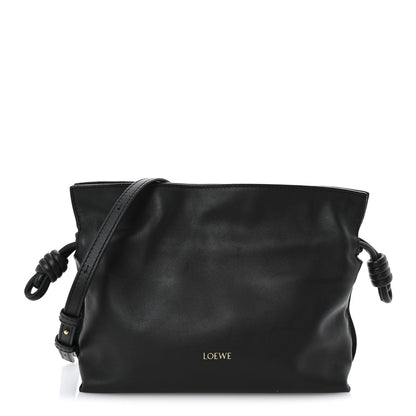 Loewe Calfskin Mini Flamenco Knot Clutch Black 1 of 10