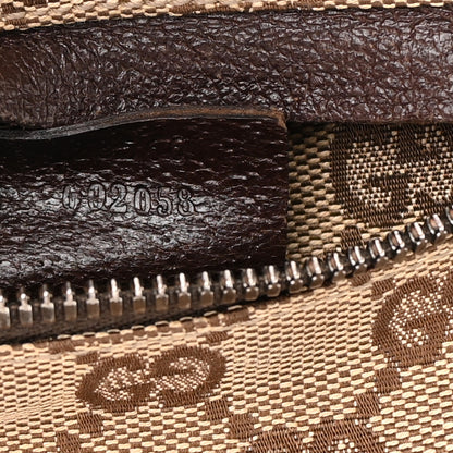 Gucci Monogram Double Pocket Belt Bag Dark Brown 9 of 17