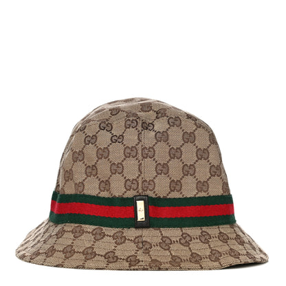 Gucci Monogram Web Bucket Hat L Brown 2 of 6