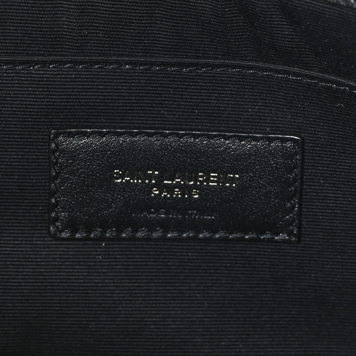 Saint Laurent Linen Canvas Rive Gauche Zipped Pouch Optic White 6 of 7