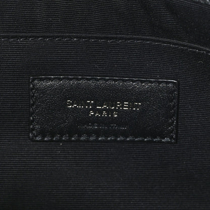 Saint Laurent Linen Canvas Rive Gauche Zipped Pouch Optic White 6 of 7