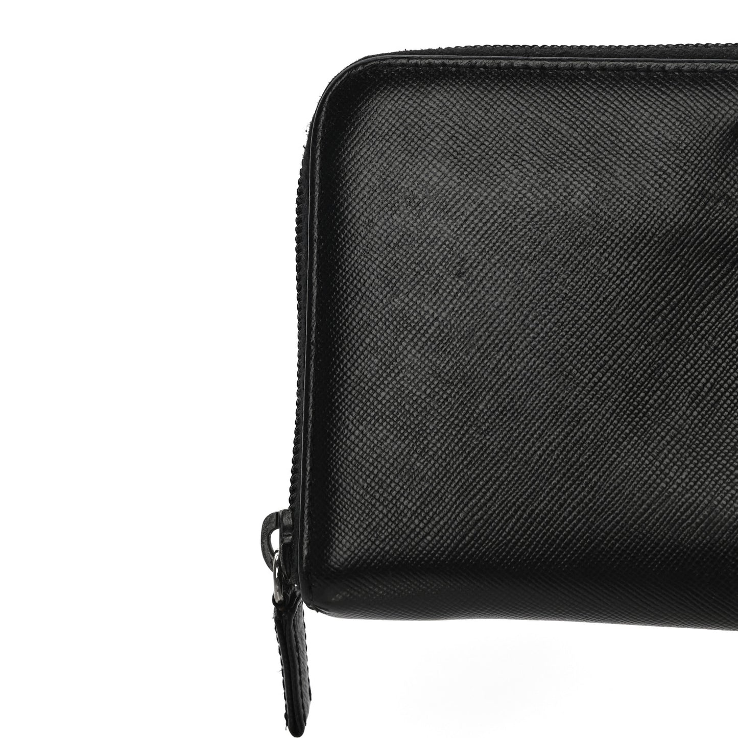 Tessuto Nylon Zip Around Wallet Black