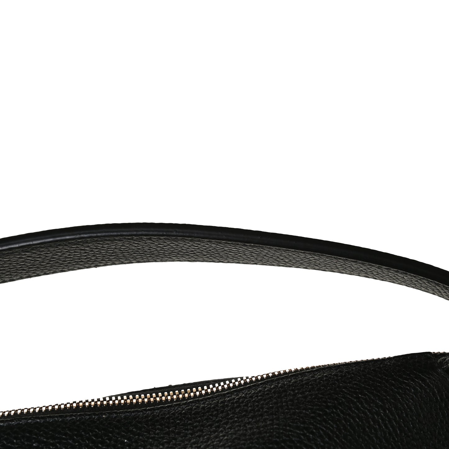 Pebbled Calfskin Large Soho Hobo Black