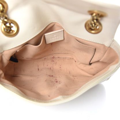 Gucci Calfskin Matelasse Mini GG Marmont Shoulder Bag White 7 of 13