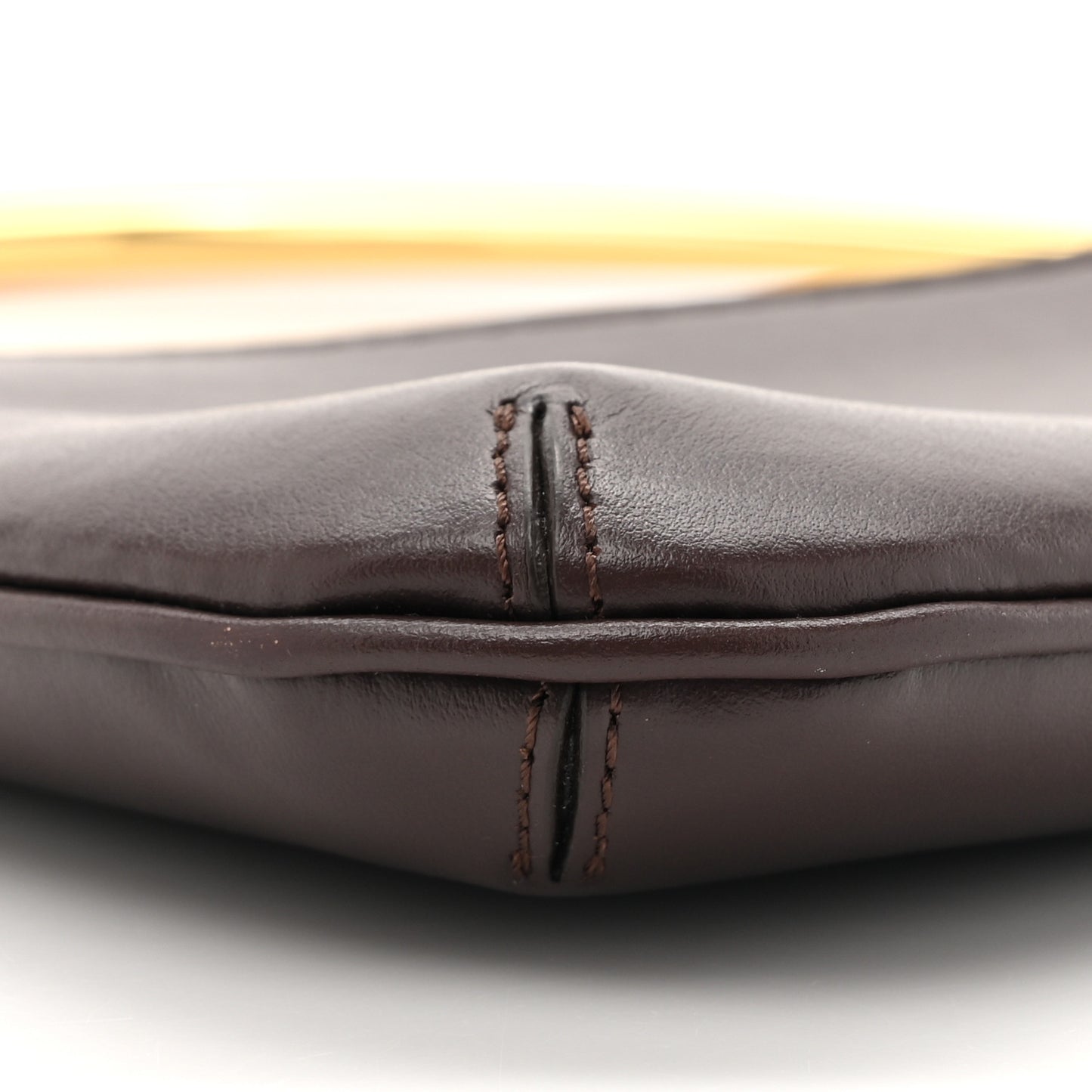 Smooth Calfskin Le Bisou Mousqueton Dark Brown