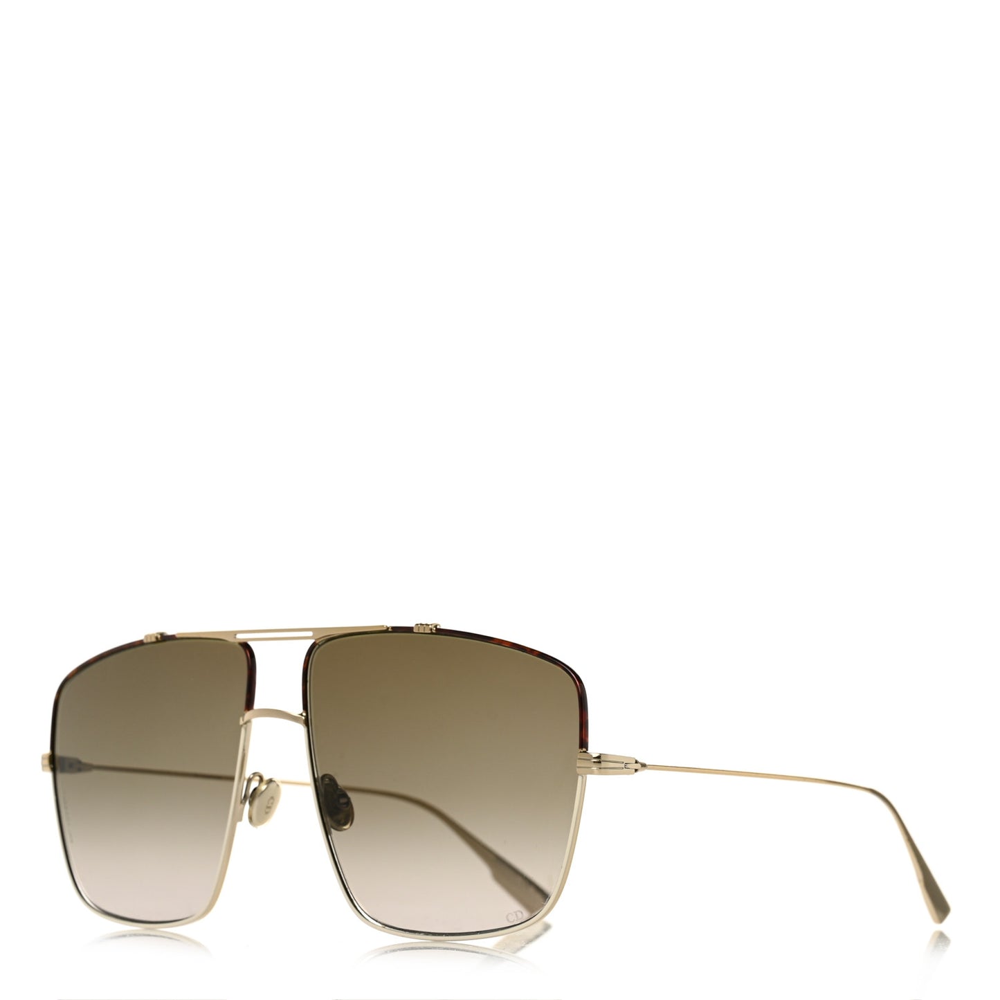 Metal Monsieur 2 Sunglasses Light Gold Havana