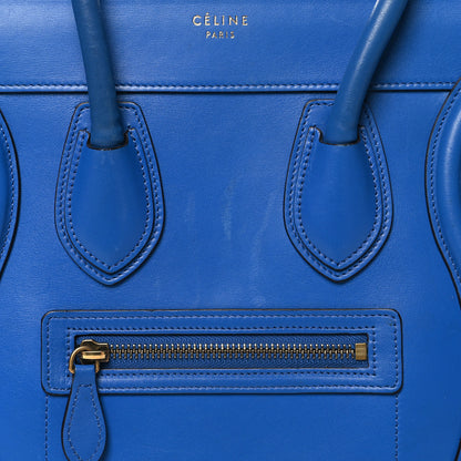 Celine Palmelato Micro Luggage Electric Blue 7 of 13