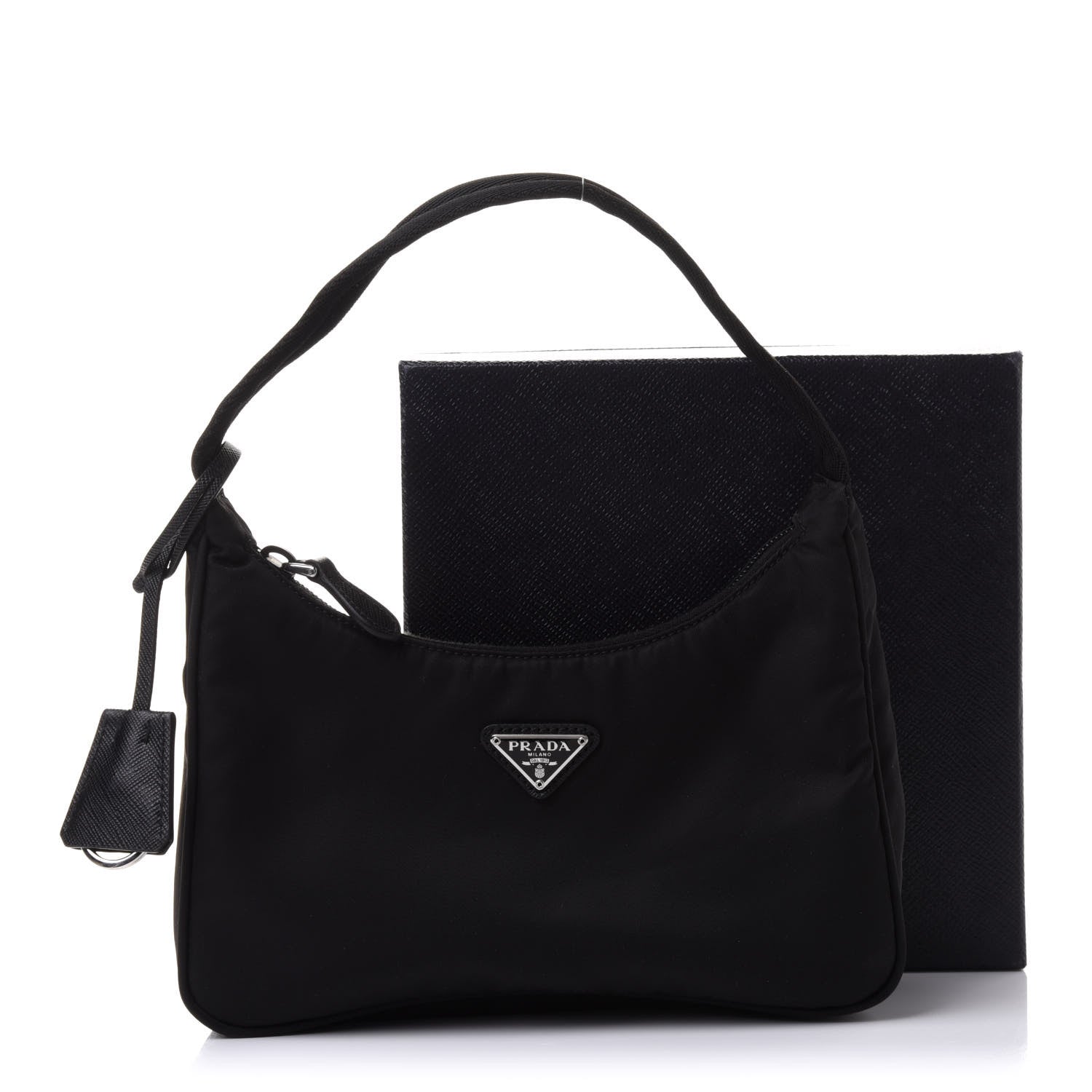 Prada Tessuto Nylon Mini Re-Edition 2000 Bag Black 11 of 11