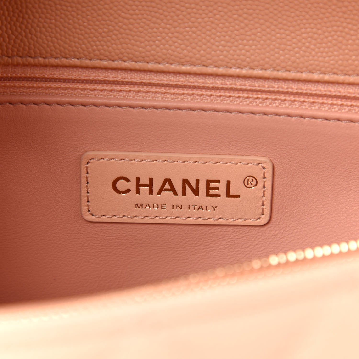 Chanel Caviar Quilted Small Coco Handle Flap Beige 8 of 11