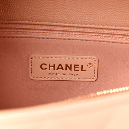 Chanel Caviar Quilted Small Coco Handle Flap Beige 8 of 11