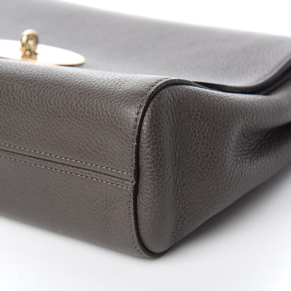 Mulberry Small Classic Grain Calfskin Medium Lily Flap Grey 10 of 11