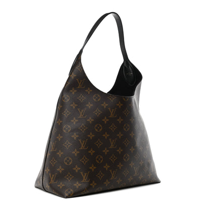 Louis Vuitton Monogram Flower Hobo Black 2 of 13