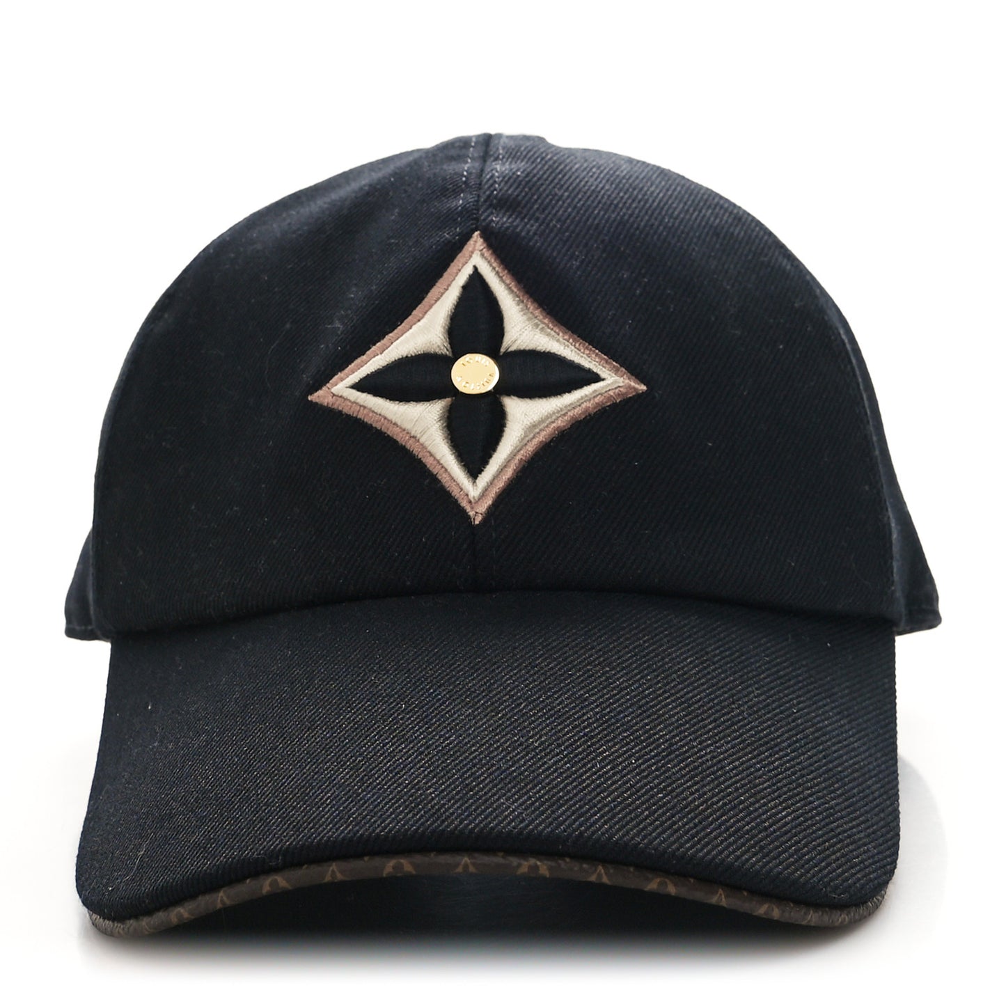 Monogram Jacquard Embroidered Day Cap L Black