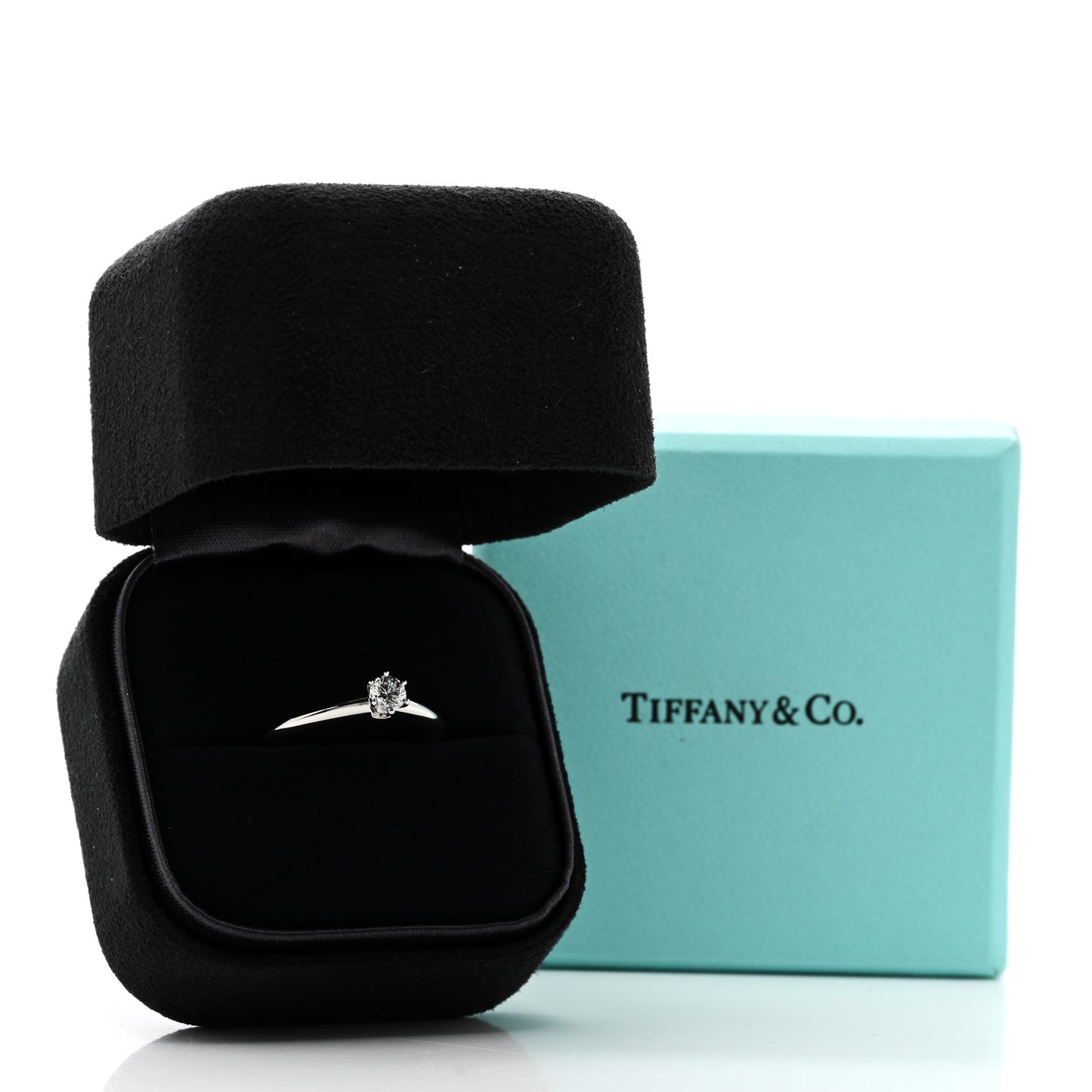 Platinum Diamond .21ct Solitaire Engagement Ring 52 6