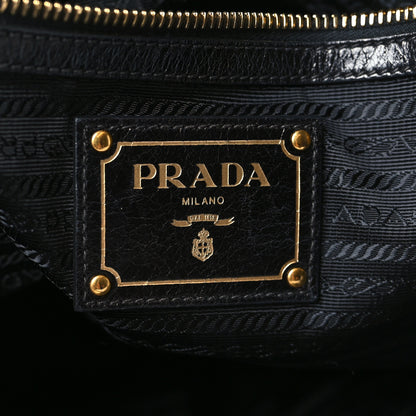 Prada Vitello Shine Top Handle Bag Black 5 of 8