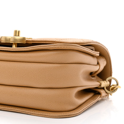 Chanel Caviar Mini Messenger Bag Beige 10 of 12