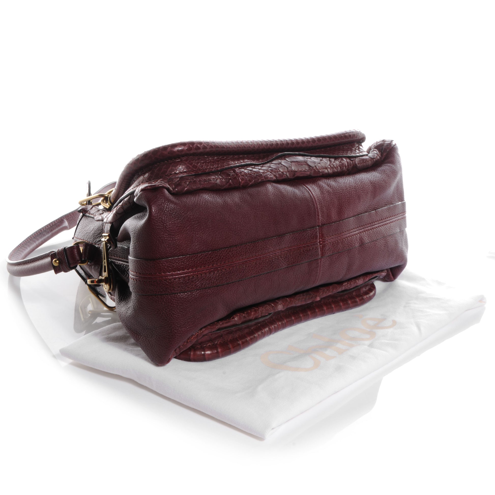 Chloe Python Medium Paraty Plum Purple 4 of 9