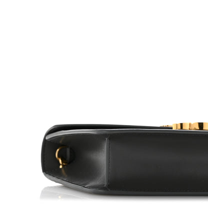 Celine Shiny Calfskin Triomphe Margo Wallet on Chain Anthracite 10 of 14
