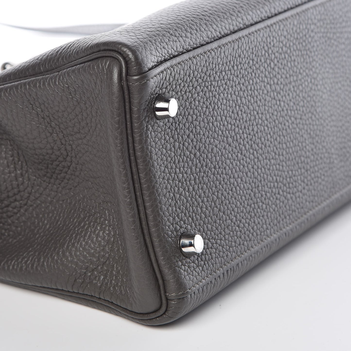 Taurillon Clemence Horseshoe Kelly Retourne 32 Graphite Tosca