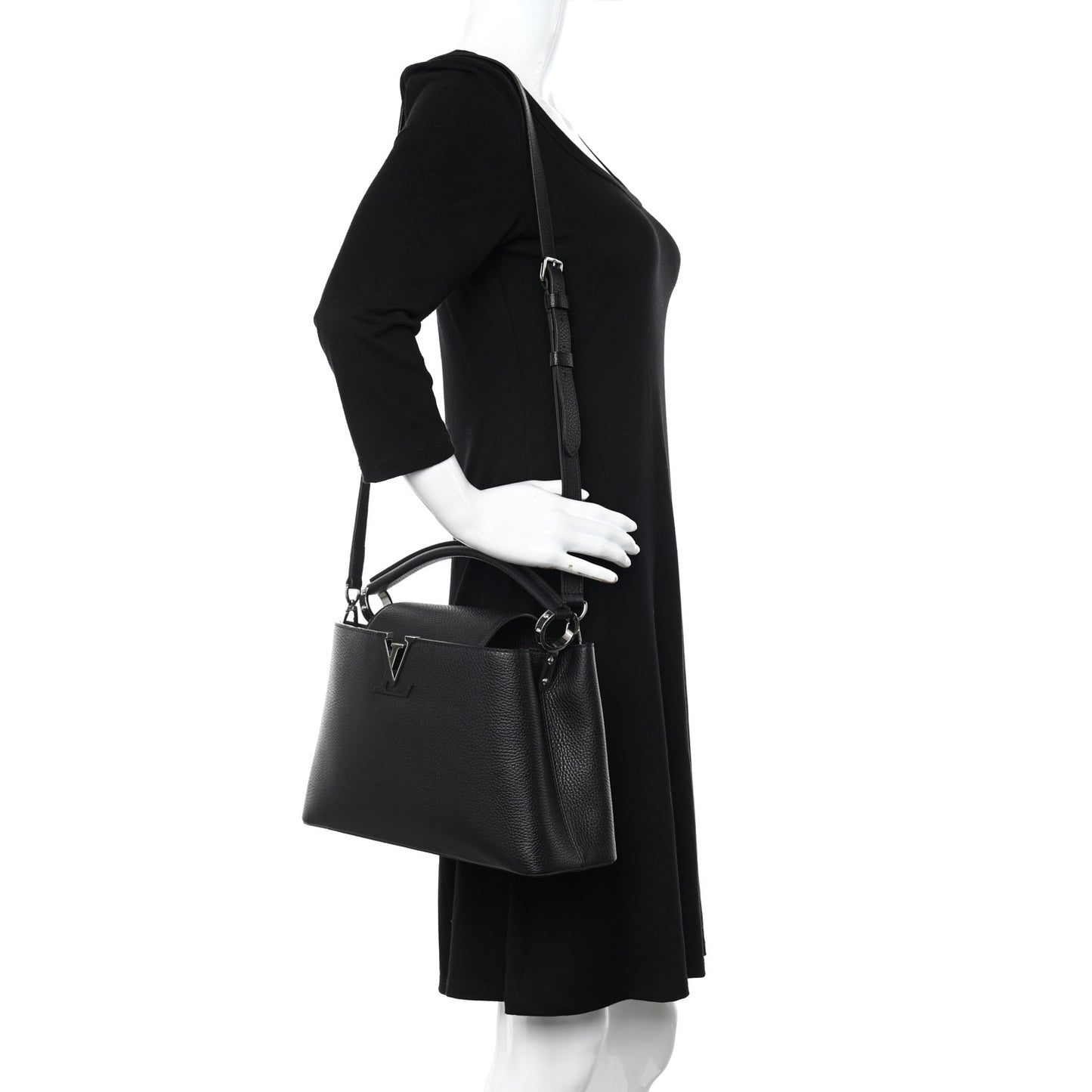 Taurillon Capucines PM Black