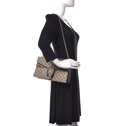 Gucci GG Supreme Monogram Small Dionysus Shoulder Bag Taupe 2 of 13