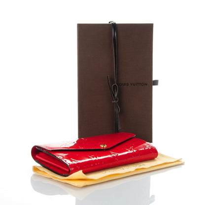 Louis Vuitton Vernis Sarah Wallet NM Cherry 4 of 7