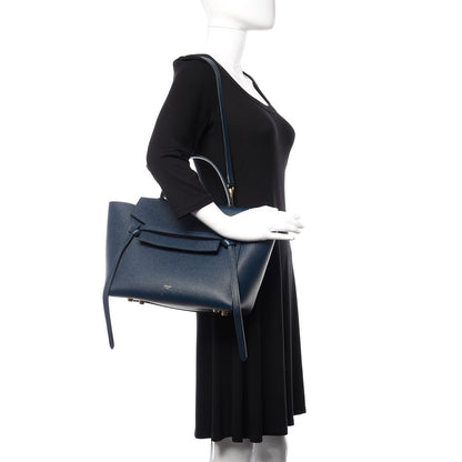 Celine Grained Calfskin Mini Belt Bag Deepsea 2 of 13