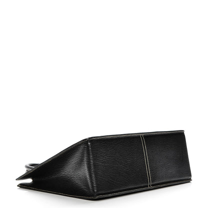 Hermes Chevre de Coromandel White Bus 40 Black 4 of 9