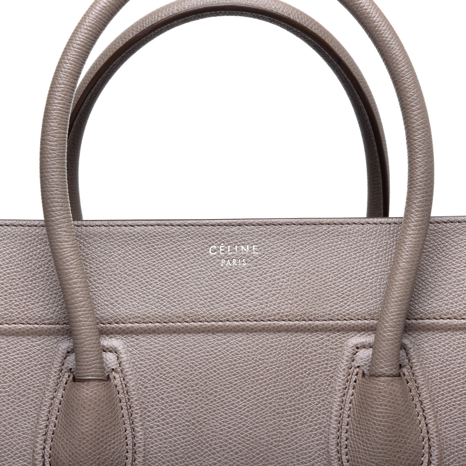 Celine Baby Grained Calfskin Medium Phantom Luggage Taupe 10 of 11
