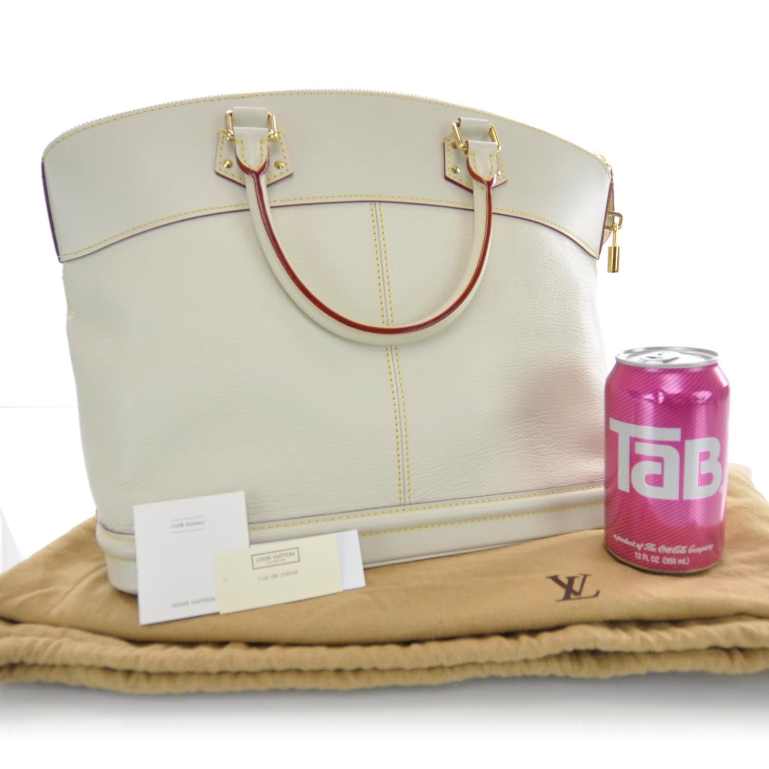Louis Vuitton Suhali Lockit MM White 3 of 8