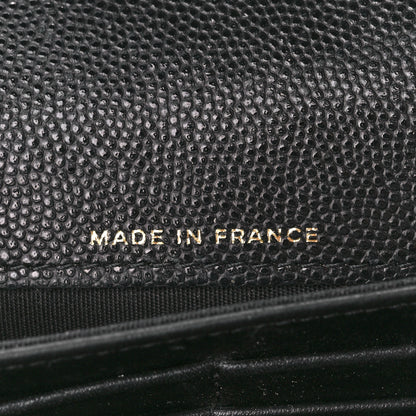 Chanel Caviar Quilted Large Boy Gusset Flap Wallet Black 7 of 13