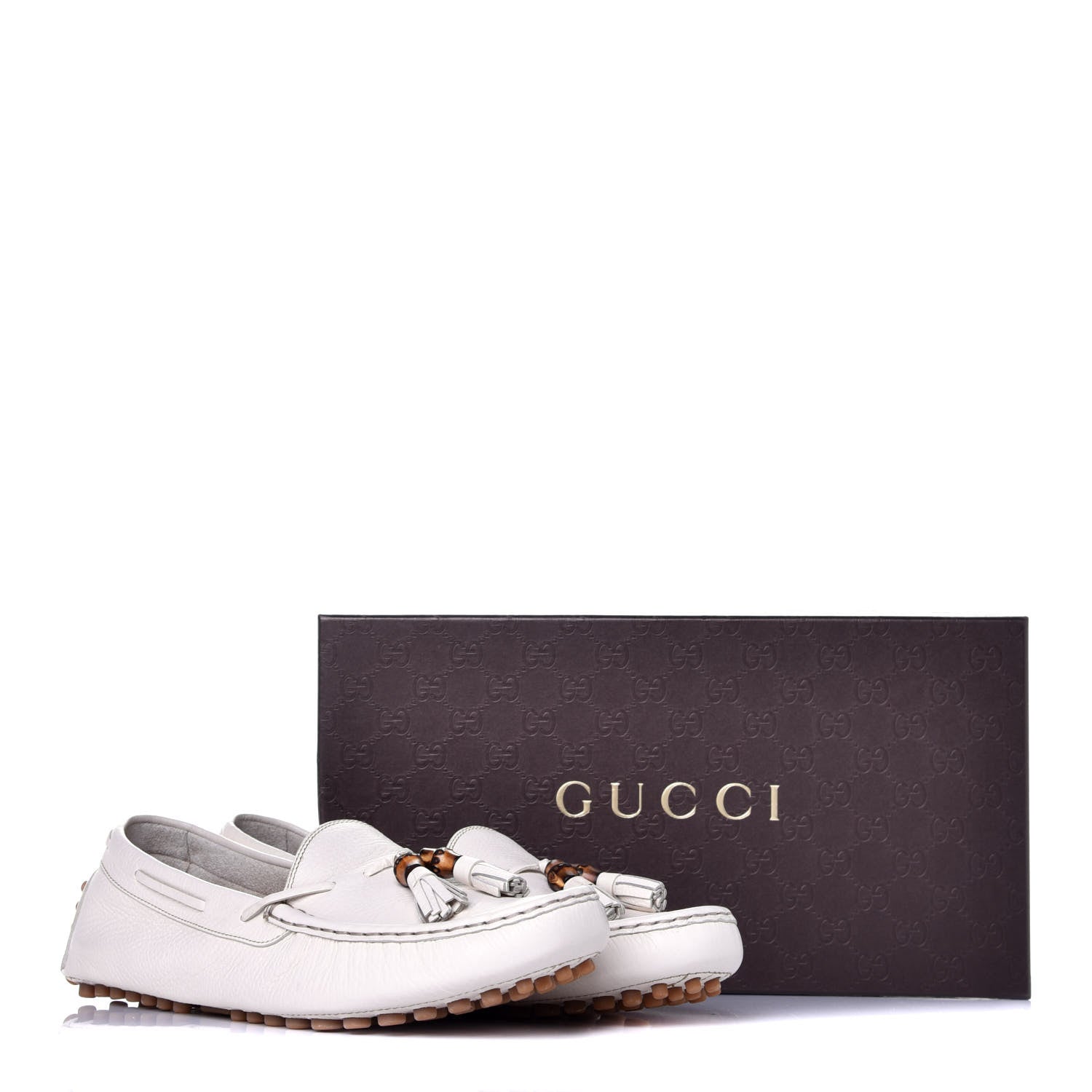 Gucci Calfskin Womens Loafers 41 White 10 of 10