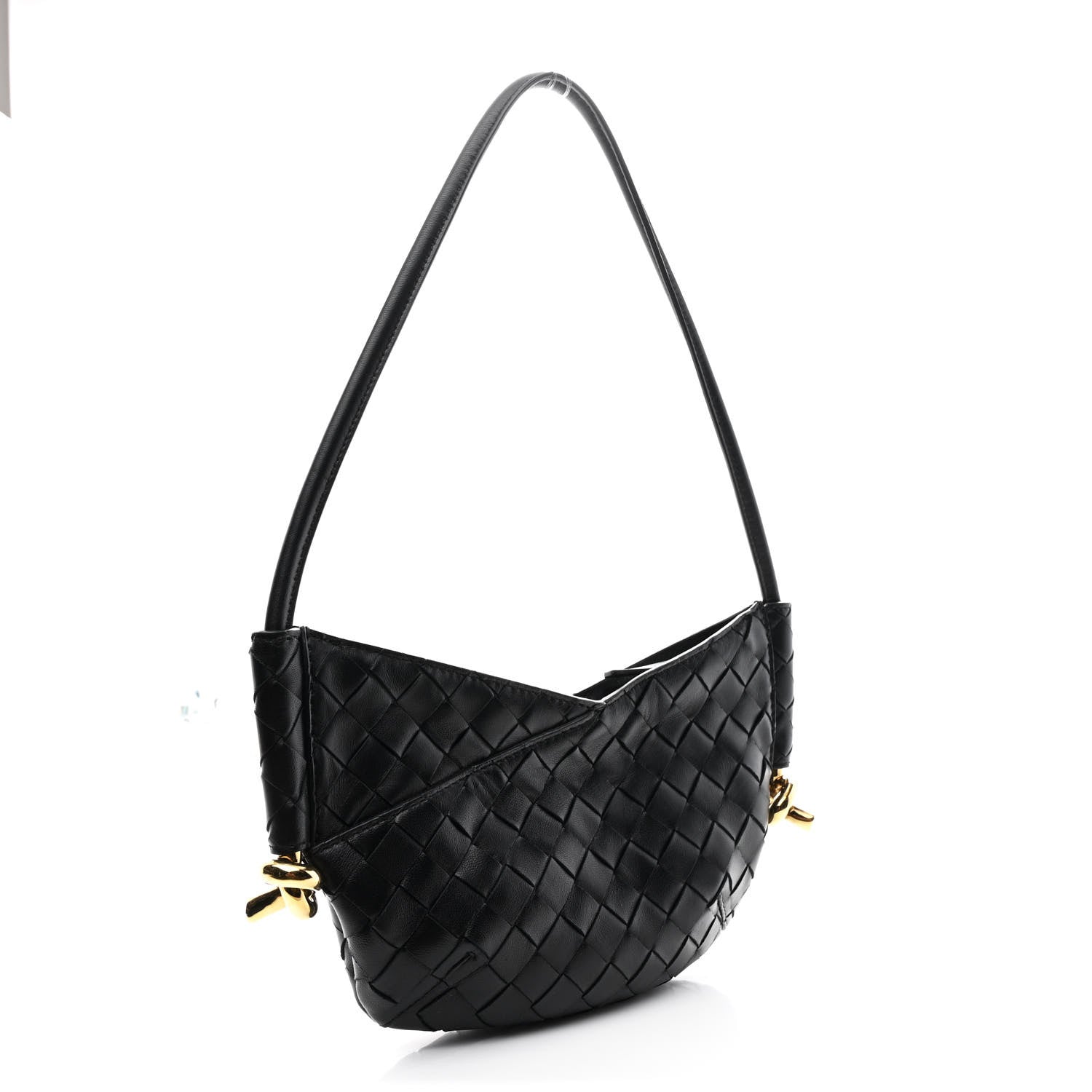 Bottega Veneta Nappa Intrecciato Mini Solstice Shoulder Bag Black 3 of 9