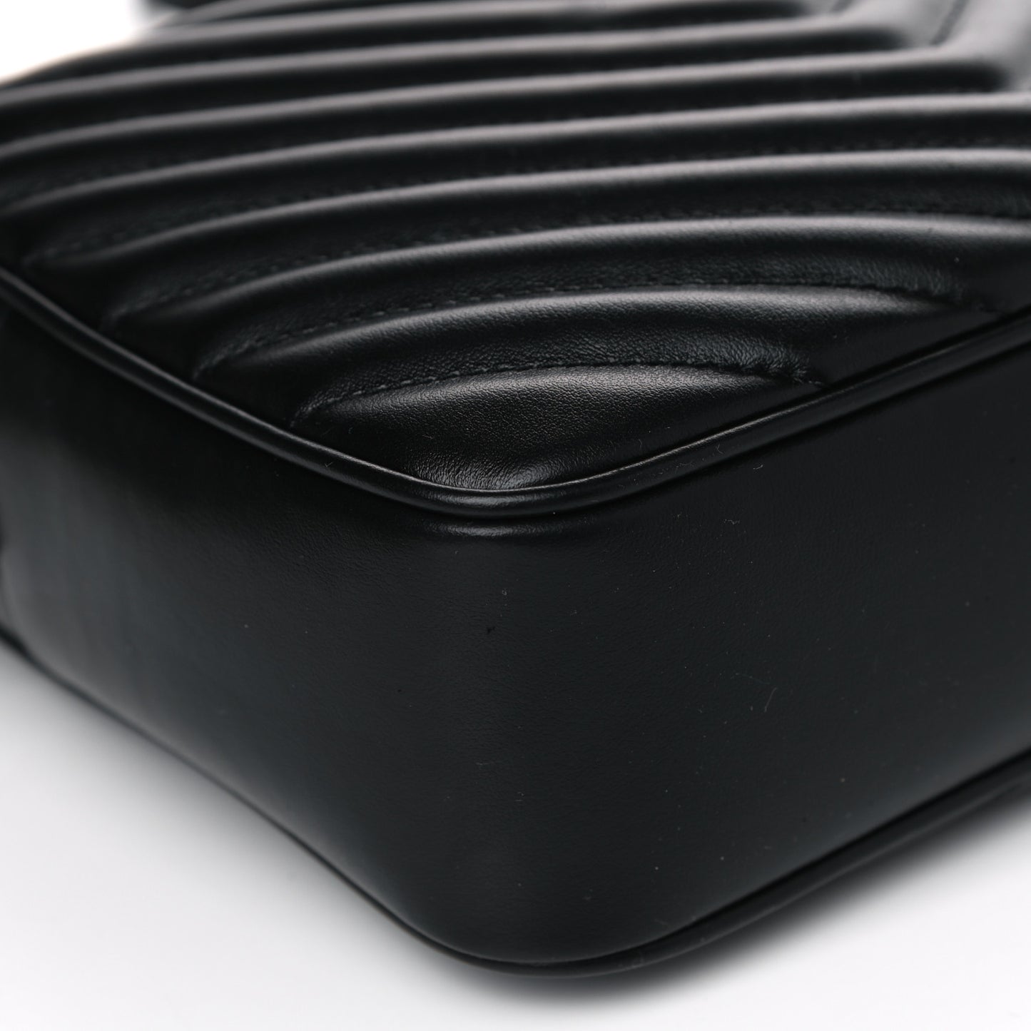 Calfskin Matelasse Monogram Lou Camera Bag Black
