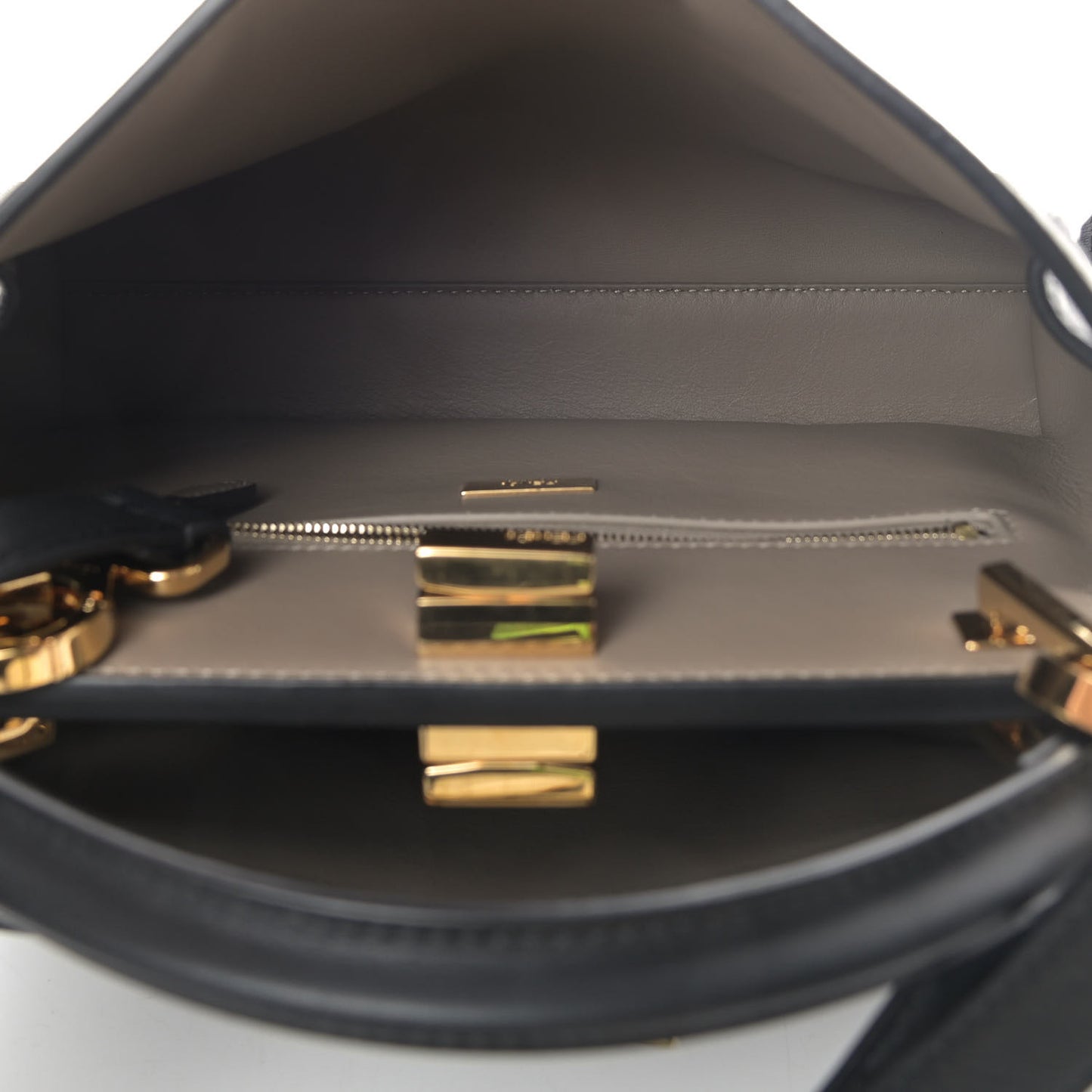 Vitello Tahiti Burro Medium Peekaboo Iconic Essentially Satchel Black Corda