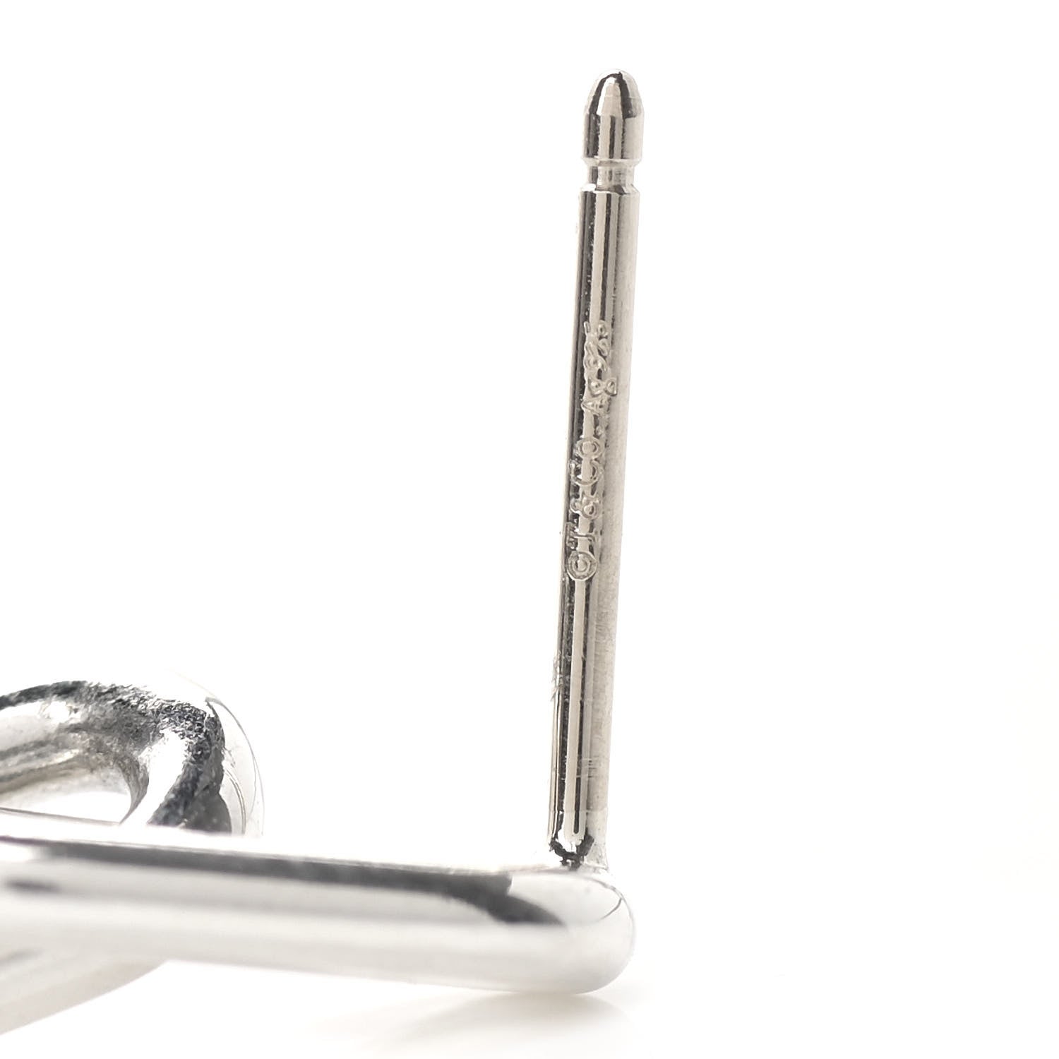 Tiffany Sterling Silver Pearl HardWear Triple Link Earrings 5 of 6