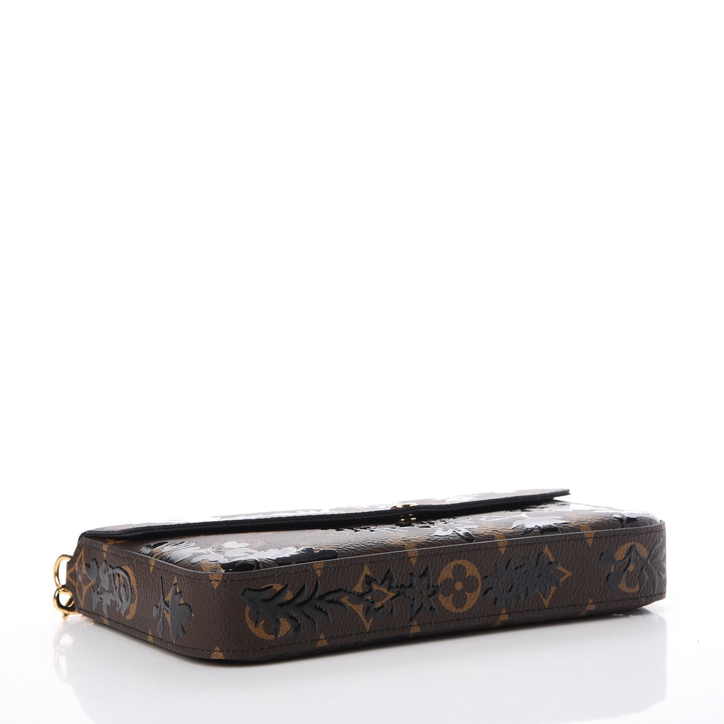 Monogram Blossom Pochette Felicie Chain Wallet Black