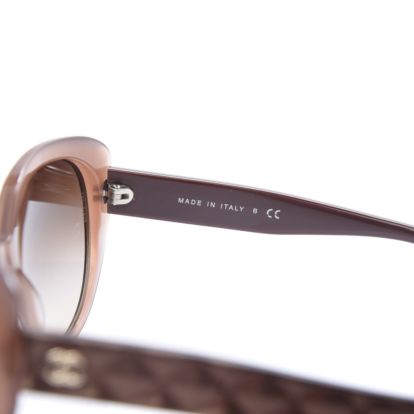 Acetate Quilted Sunglasses 5184 Tan