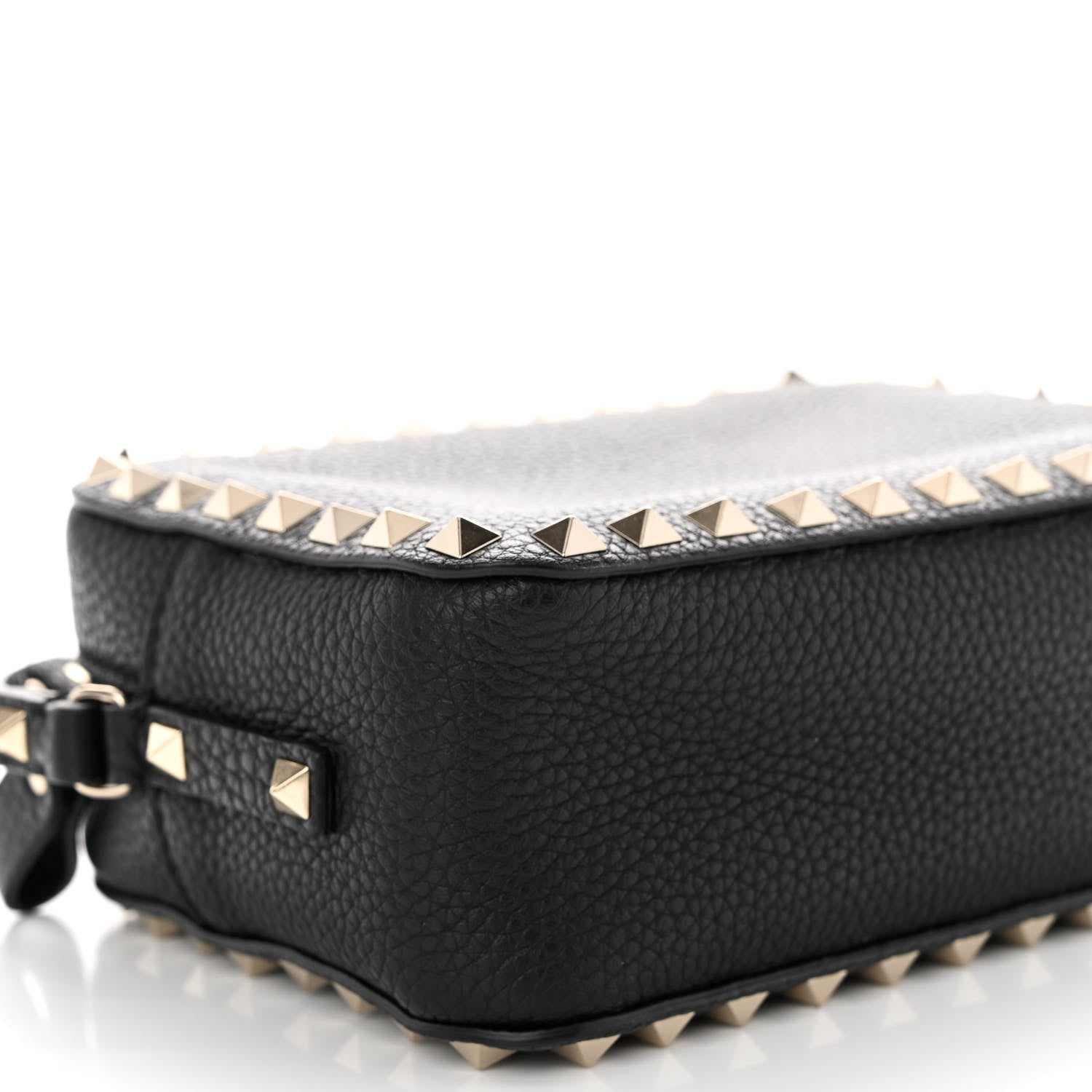 Valentino Garavani Calfskin Rockstud Camera Crossbody Bag Black 8 of 9
