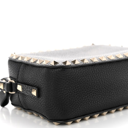 Valentino Garavani Calfskin Rockstud Camera Crossbody Bag Black 8 of 9