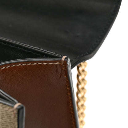 Gucci GG Supreme Monogram Calfskin Medium Padlock Shoulder Bag Beige Black Cuir 11 of 12