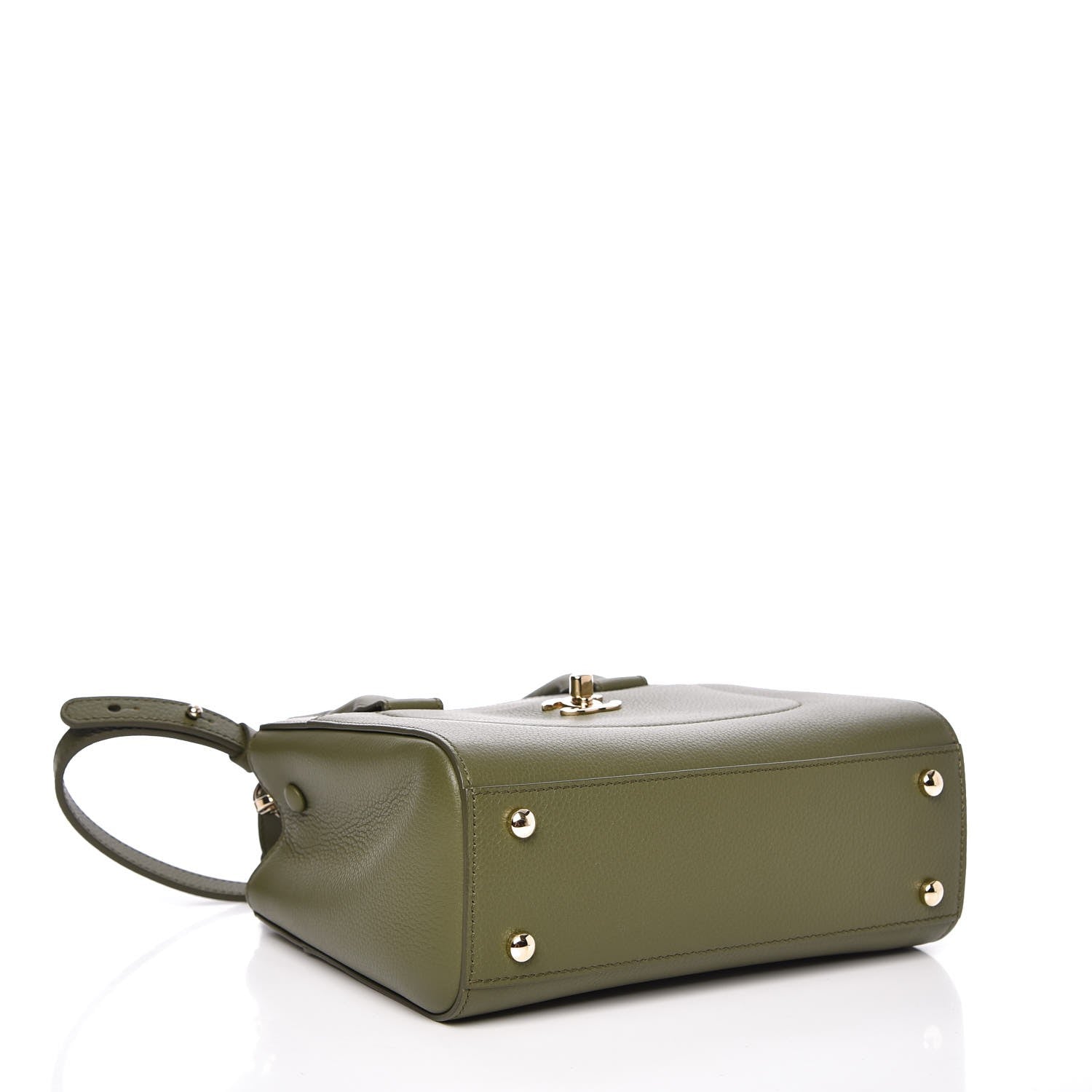 Chanel Grained Calfskin Mini Neo Executive Shopper Tote Khaki 4 of 8