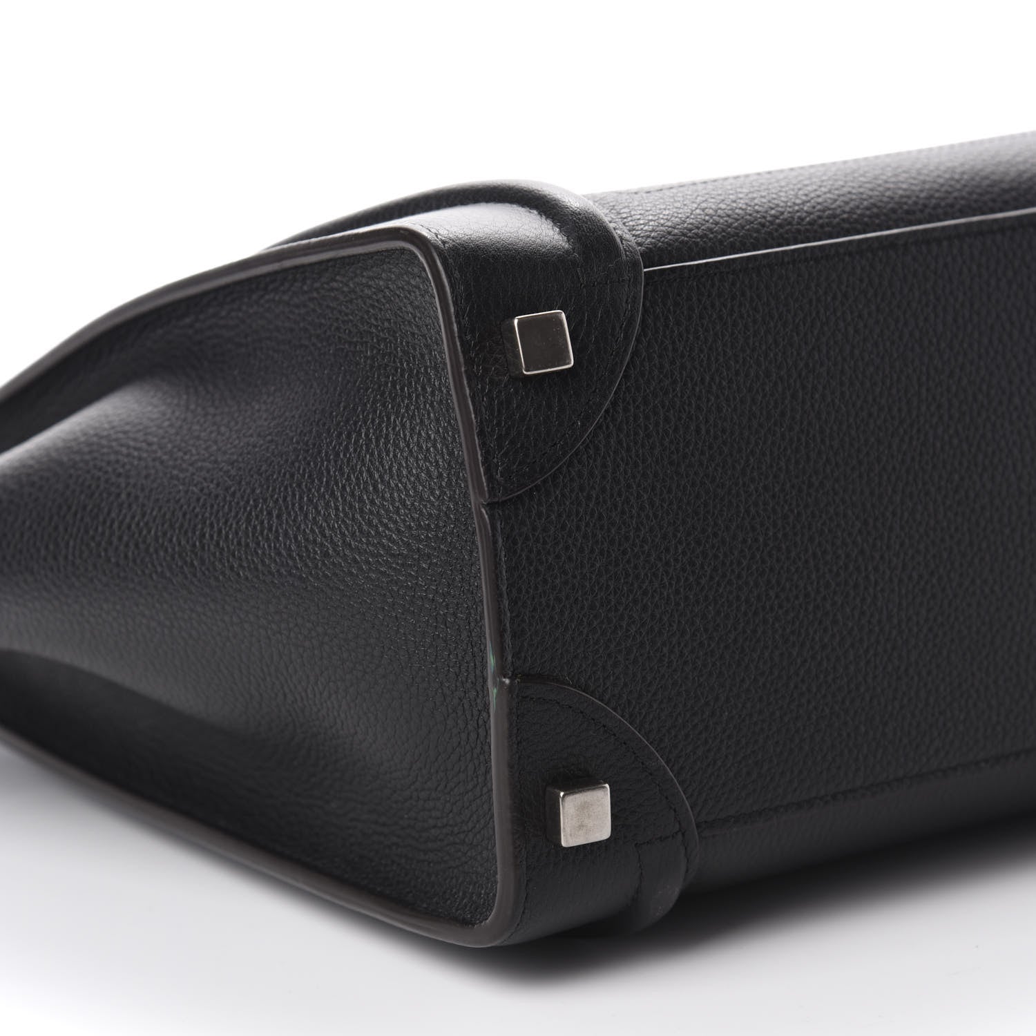 Celine Drummed Calfskin Micro Luggage Black 6 of 11