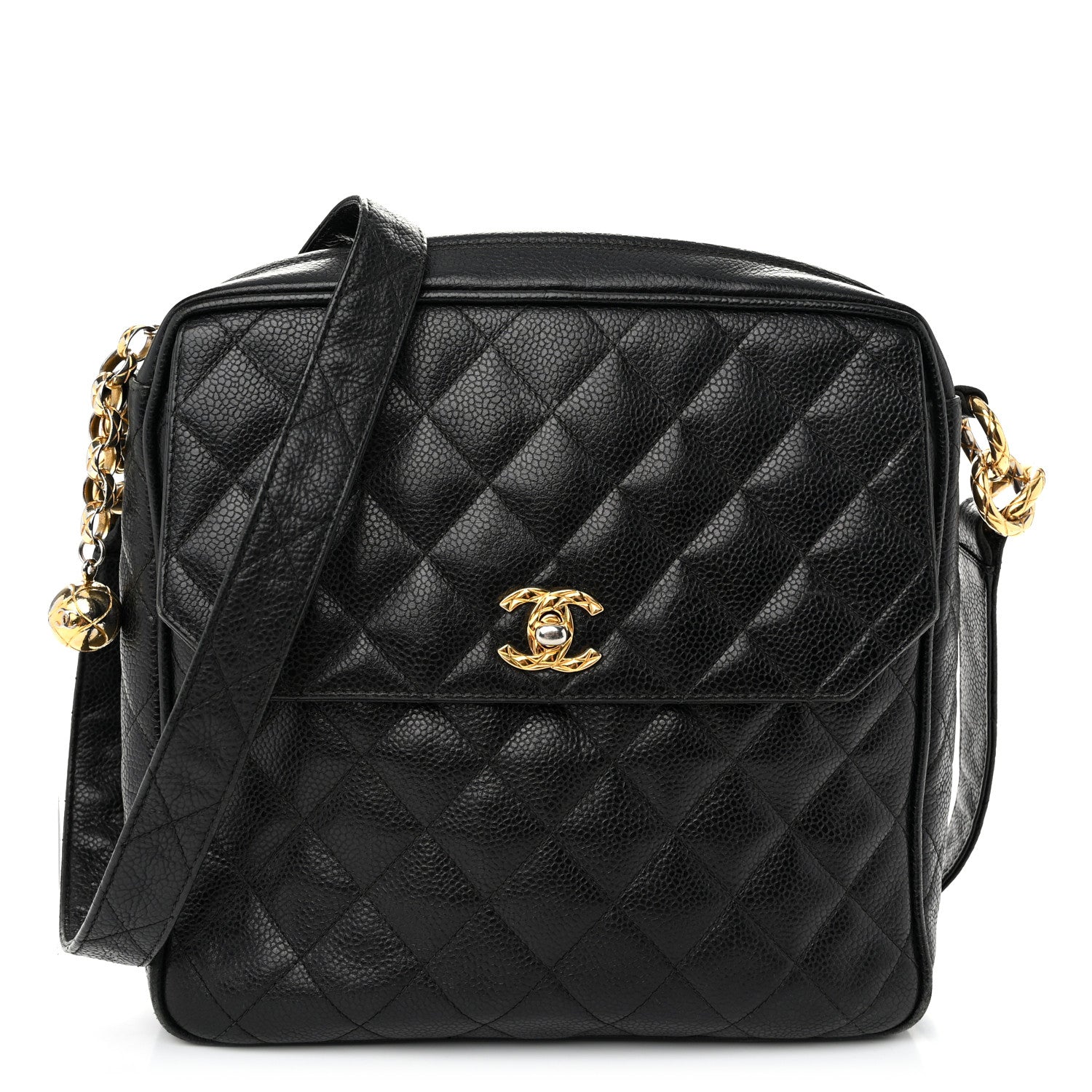 Chanel Caviar Quilted Flap Shoulder Bag Black 1 of 11