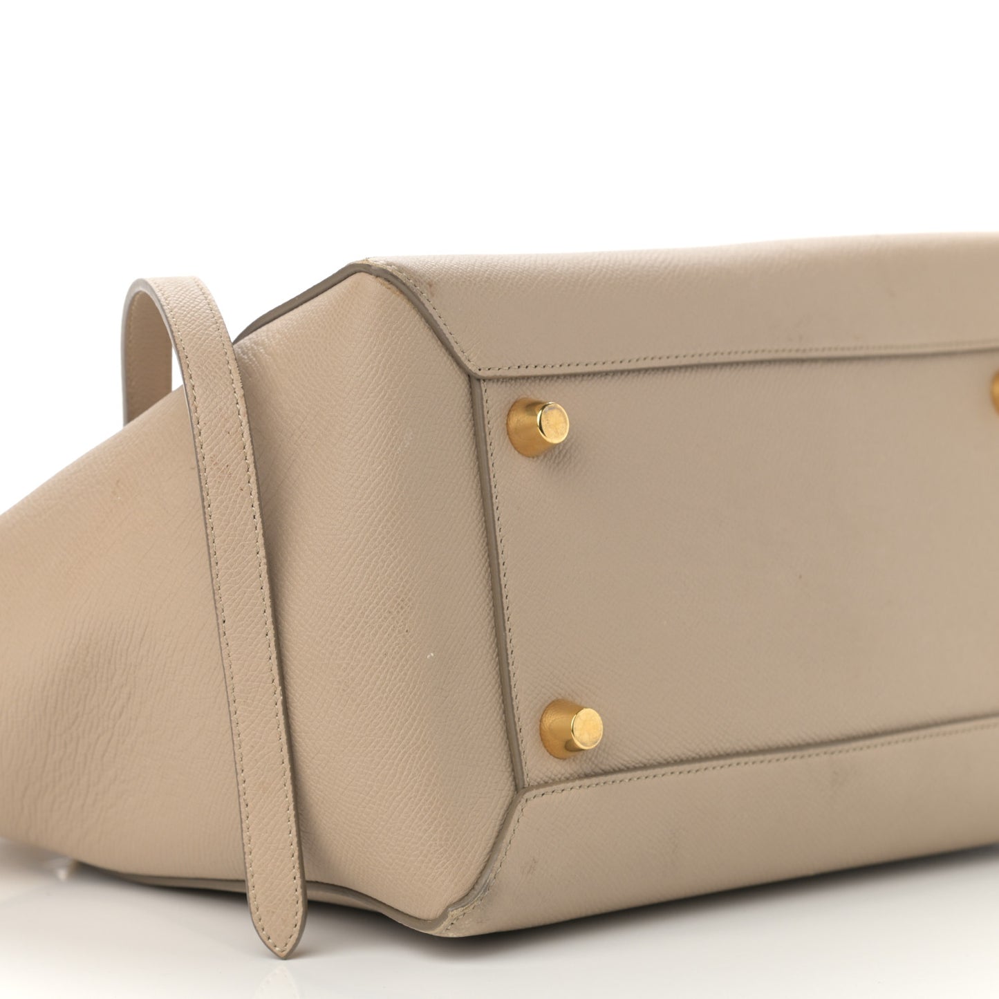 Grained Calfskin Mini Belt Bag Light Taupe