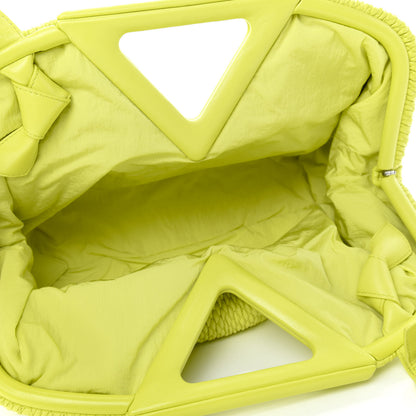 Bottega Veneta Lambskin Knit Large The Point Triangle Bag Seagrass 5 of 9