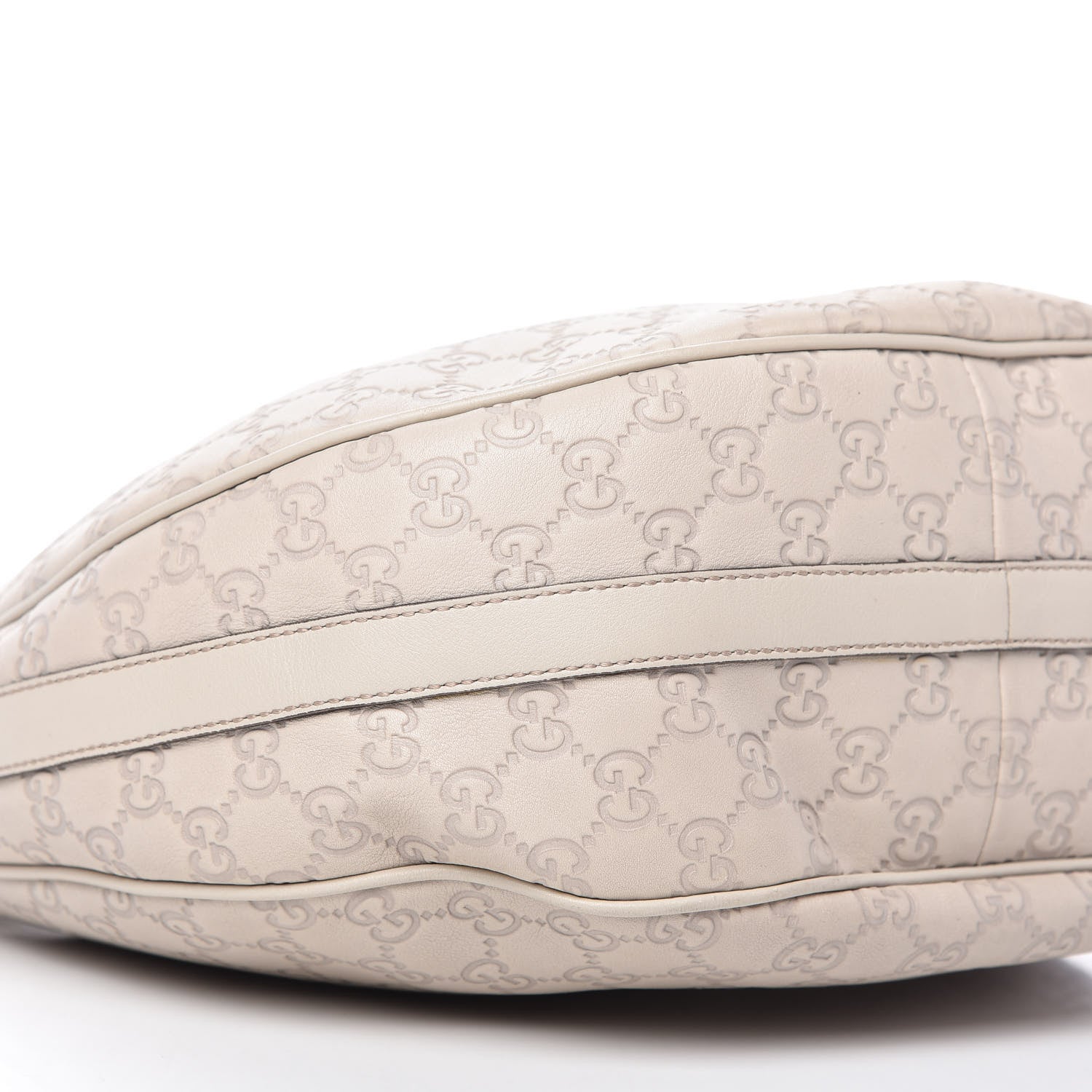 Gucci Guccissima Medium GG Twins Hobo Off White 6 of 10